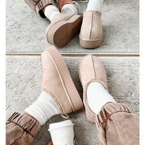 Soda Tan Slip-On Mules